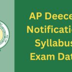 AP Deecet 2025 Notification, Dietcet, TTC, Application Form, Syllabus, Exam Date