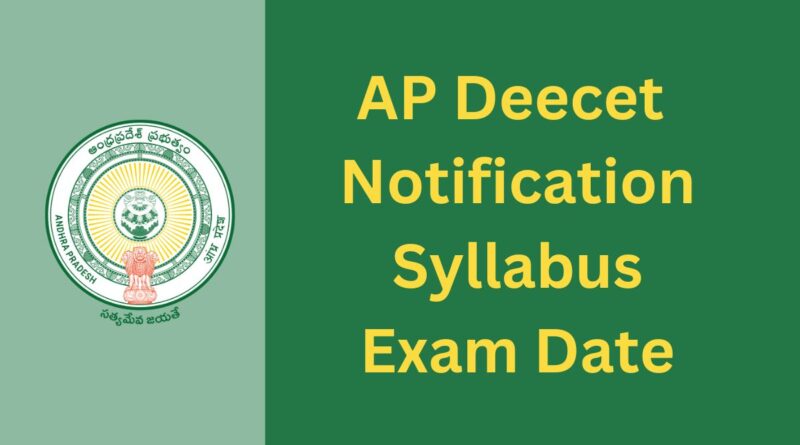 AP Deecet 2025 Notification