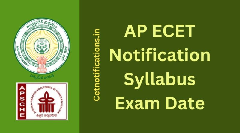 AP Ecet 2025 Notification