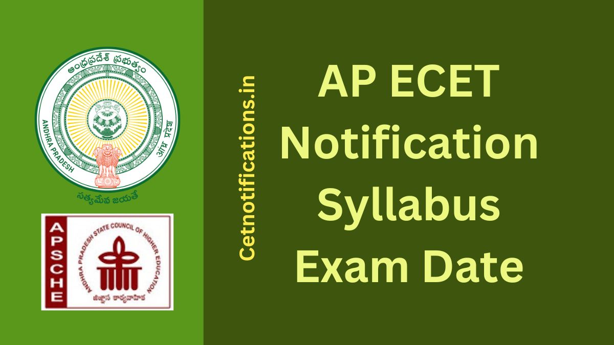 AP Ecet 2025 Notification, Online Application, Syllabus