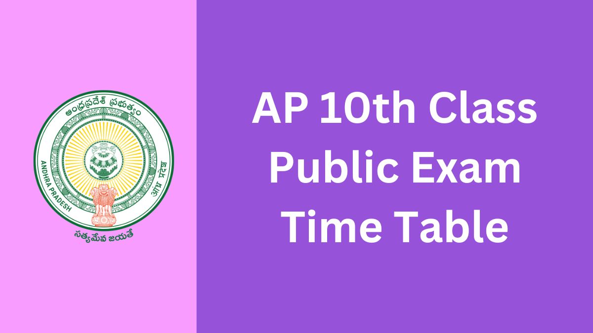 AP 10th Class Exam Time Table 2025