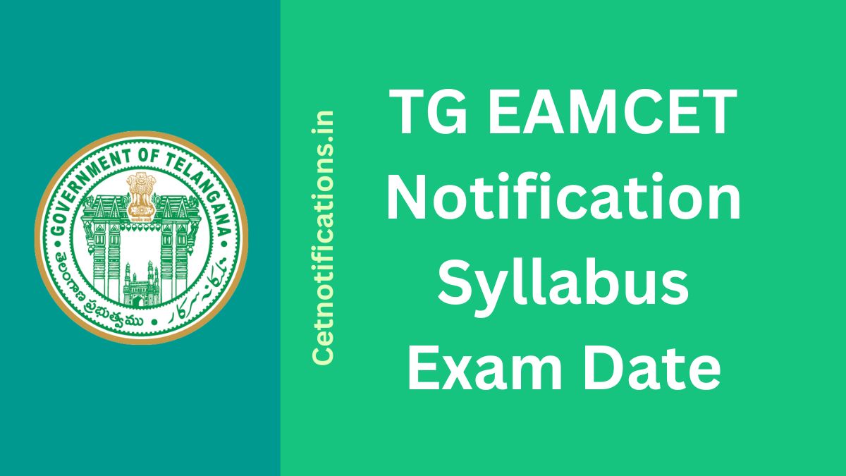 TS Eamcet 2025 Notification